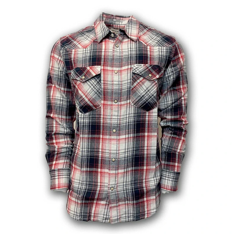 Pánská košile Wrangler, károvaná červená