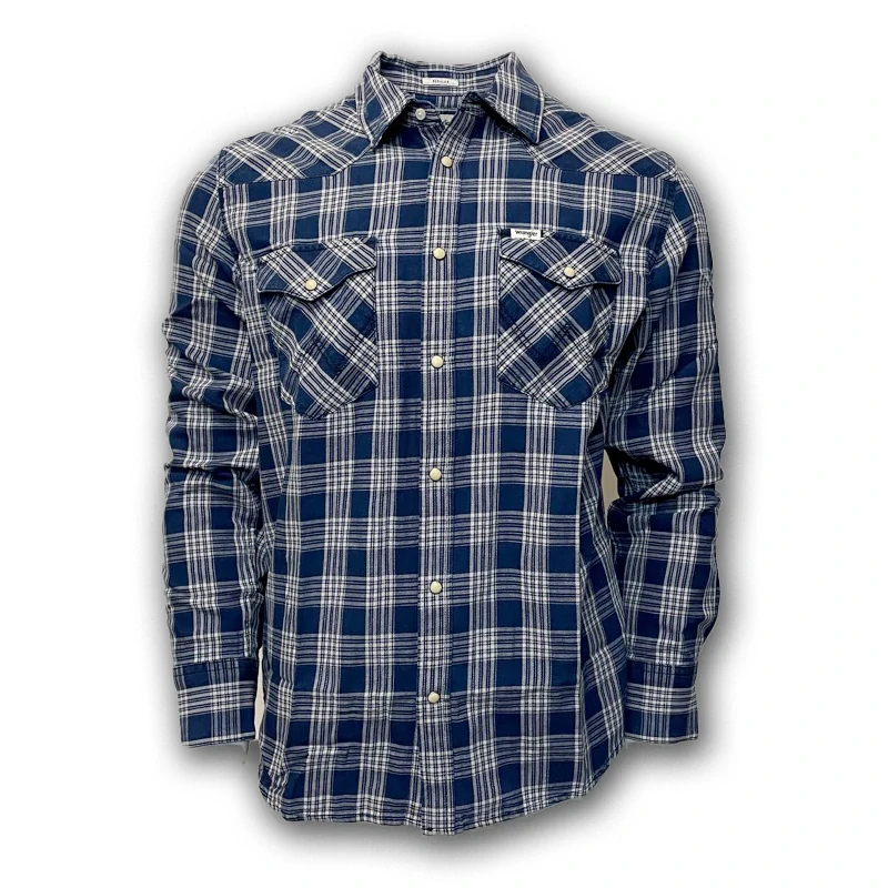 Pánská košile Wrangler, károvaná modrá