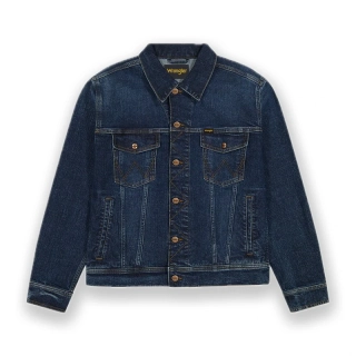 Džínsová pánská bunda Wrangler, tmavě modrá